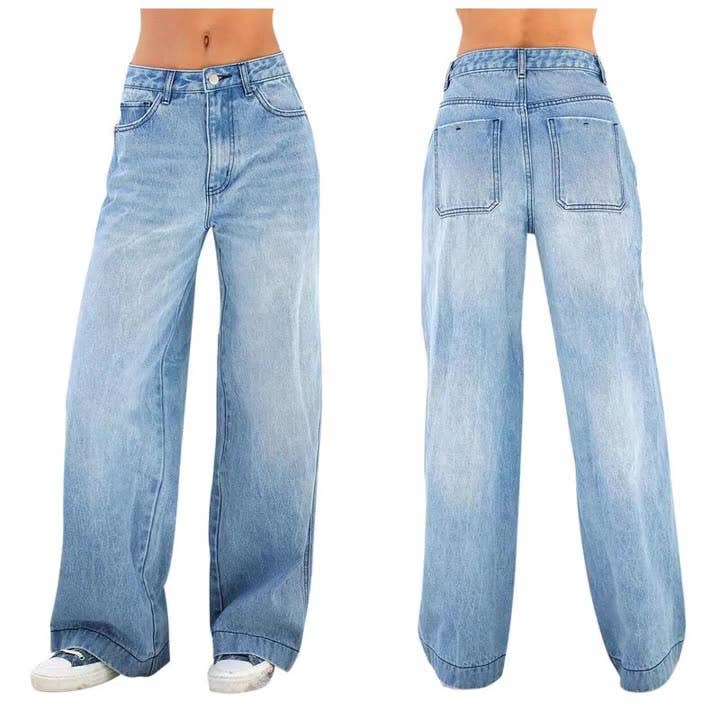 High Waisted Loose Wide Leg Women's Jeans