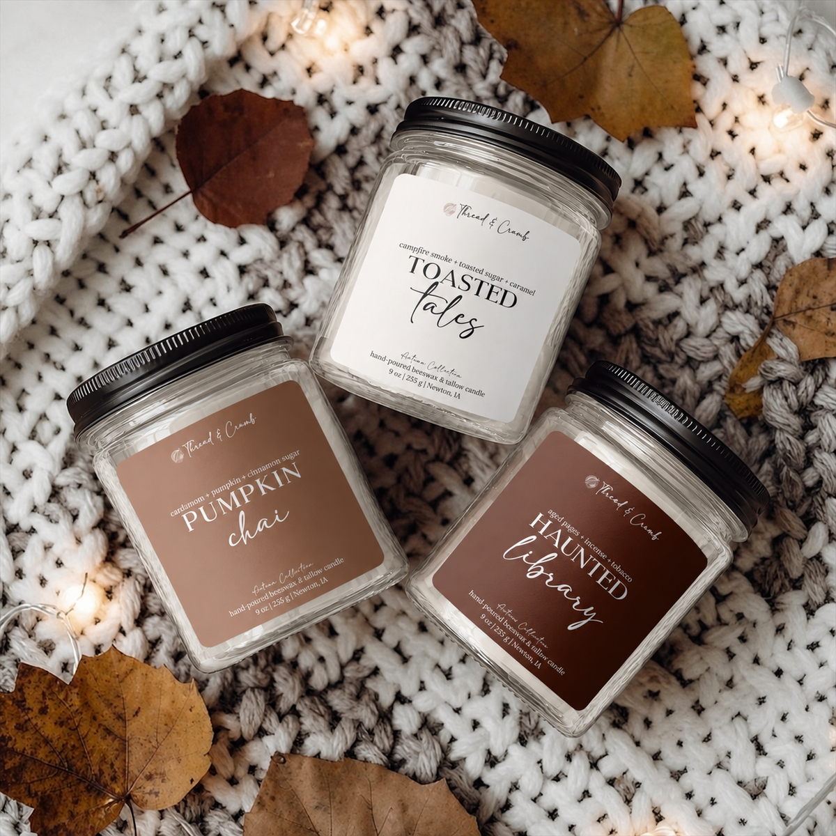 Twilight Grove Fall Candle | Beeswax + Tallow | 9 oz