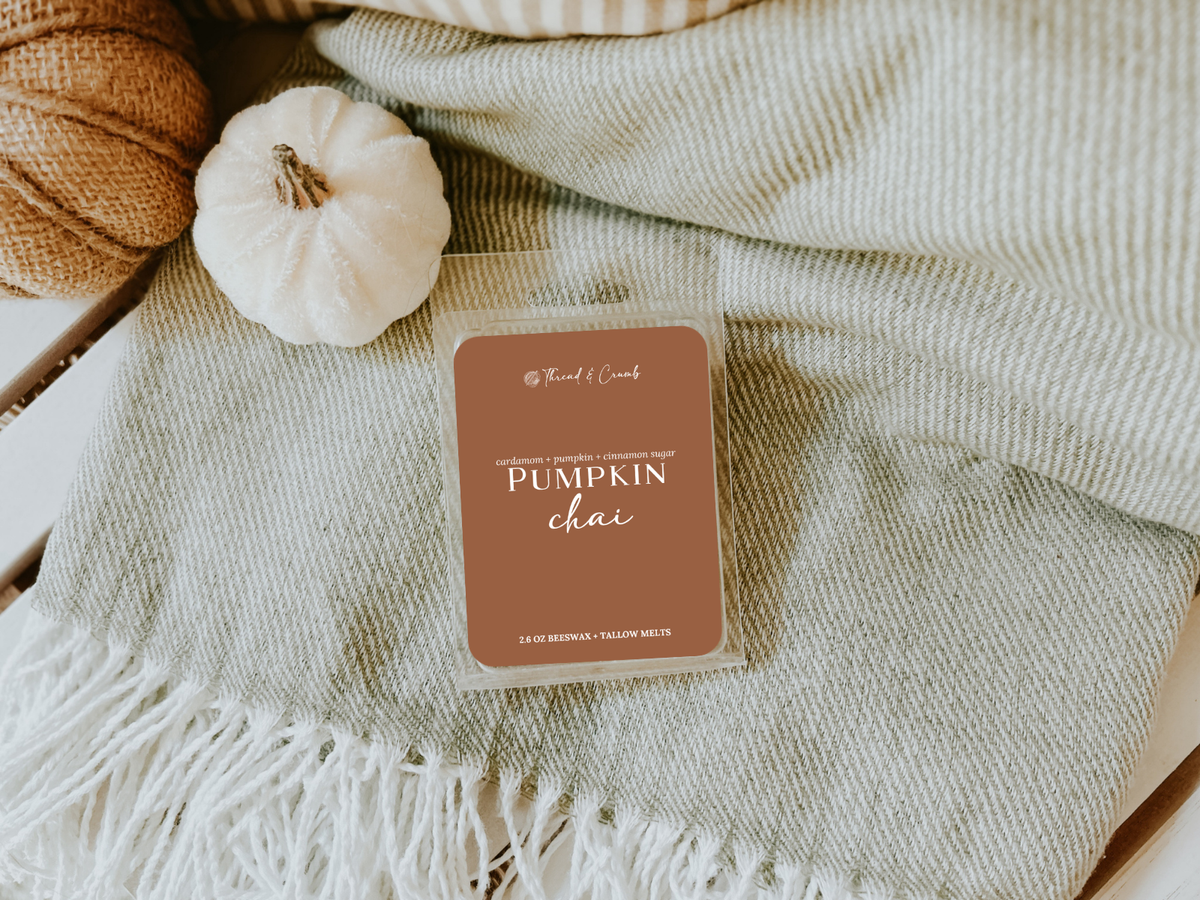 Fall Wax Melts | Beeswax + Tallow | 2.6 oz Clamshell