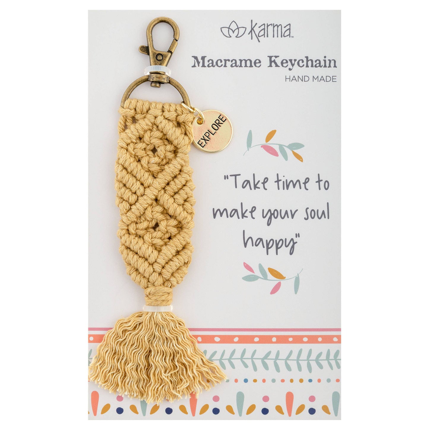 Macrame Keychains: Believe
