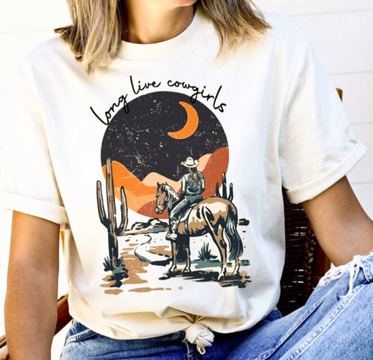 Long Live Cowgirls Western Tee