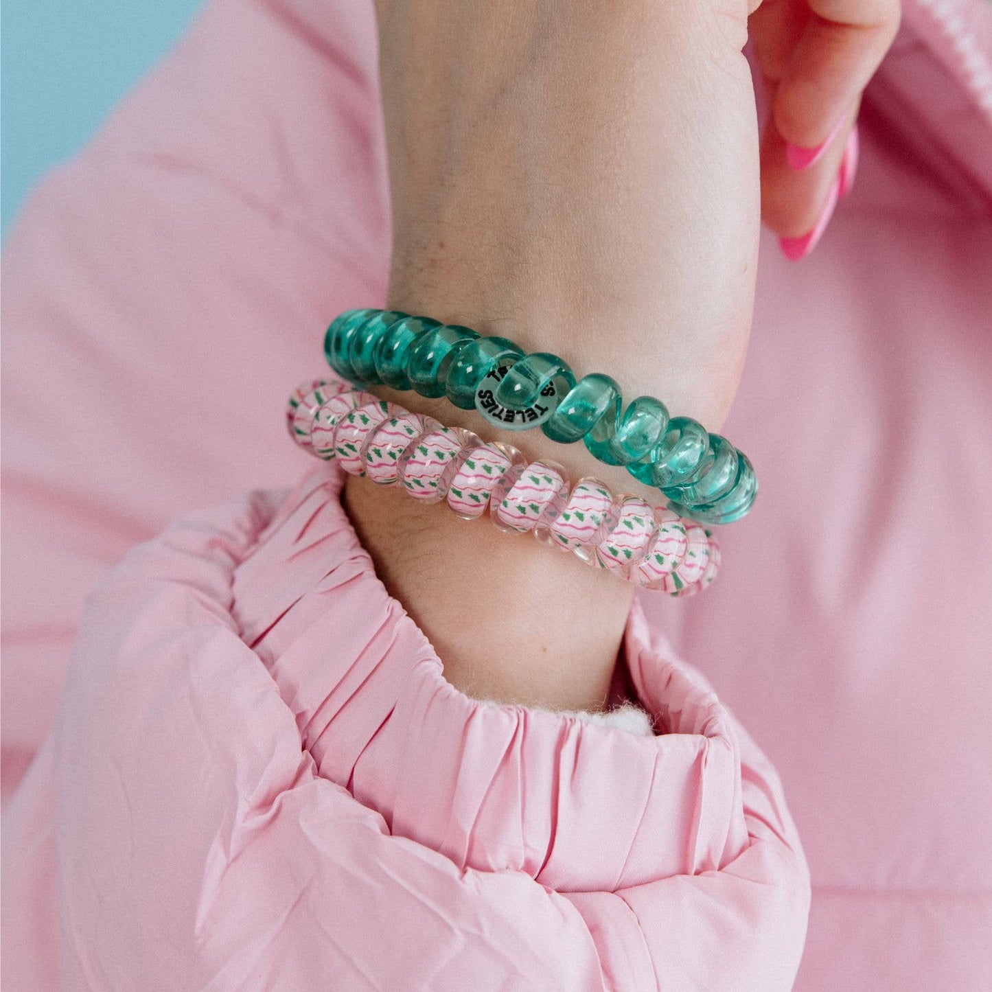 Spiral Hair Coils | Large | Merry Pinkmas Hair Ties